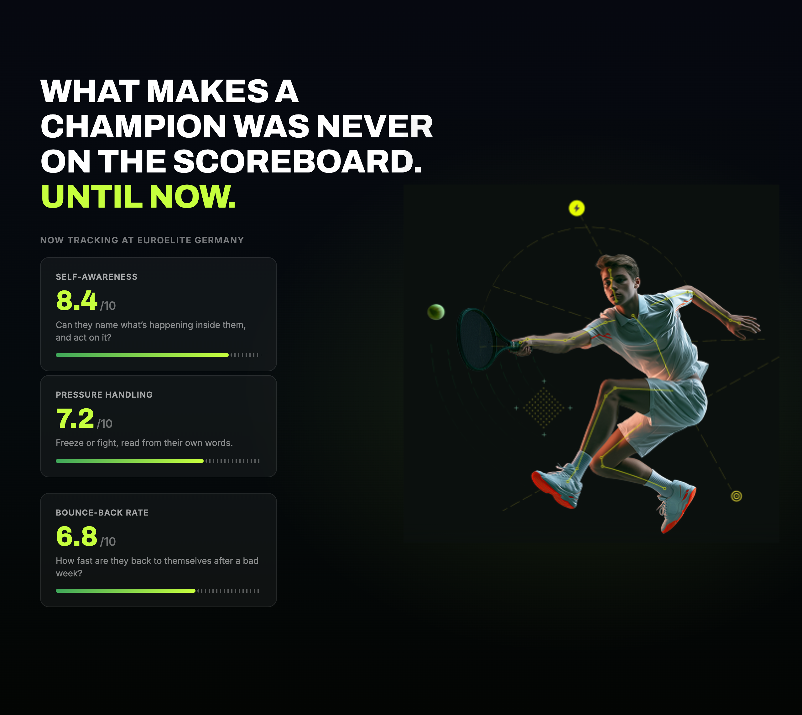 What makes a champion was never on the scoreboard - EuroElite Germany Academy metrics