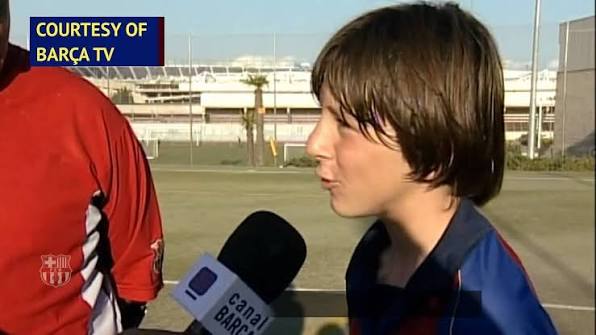 A young Lionel Messi, before his growth hormone treatment